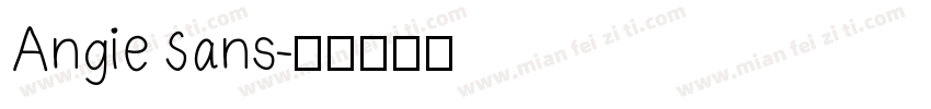Angie Sans字体转换